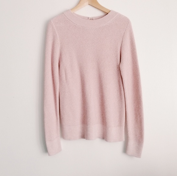 100% Cotton Blush Knit Sweater - Picture 1 of 3